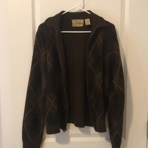 Patterned Wool Cardigan